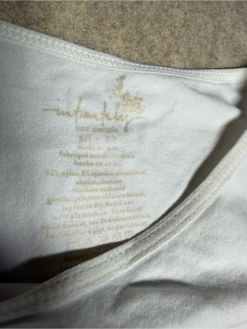 Free People White Ribbed Halter Tank - Picture 3 of 3